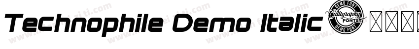 Technophile Demo Italic字体转换